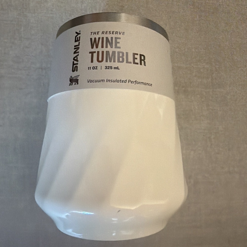 Stanley 11 oz Stainless Steel Swirl Wine Tumbler Cream Gloss